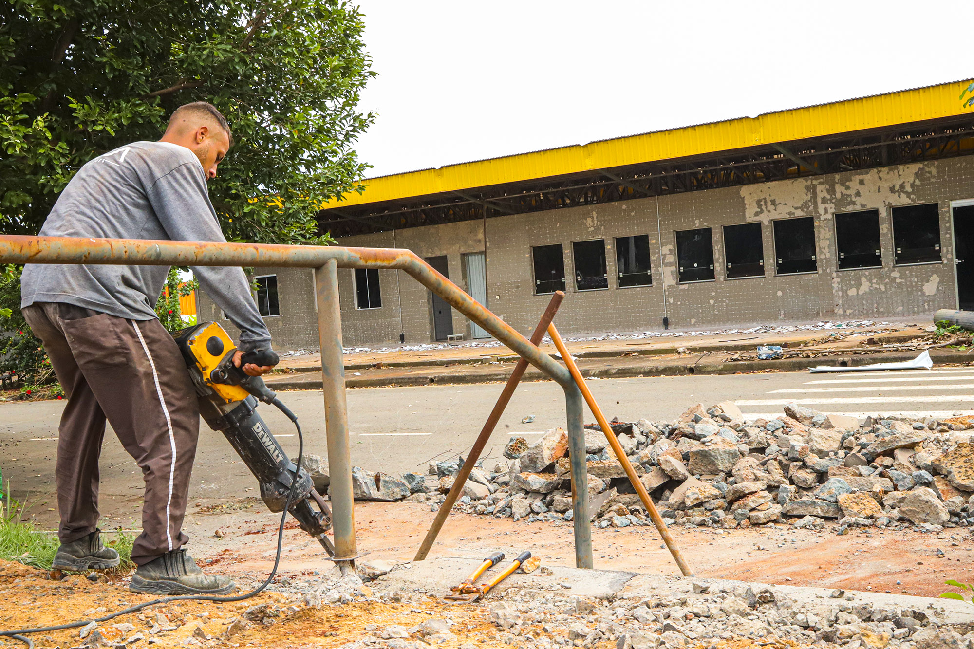 ​Obra do Novo Terminal Urbano avança em Santa Bárbara d’Oeste